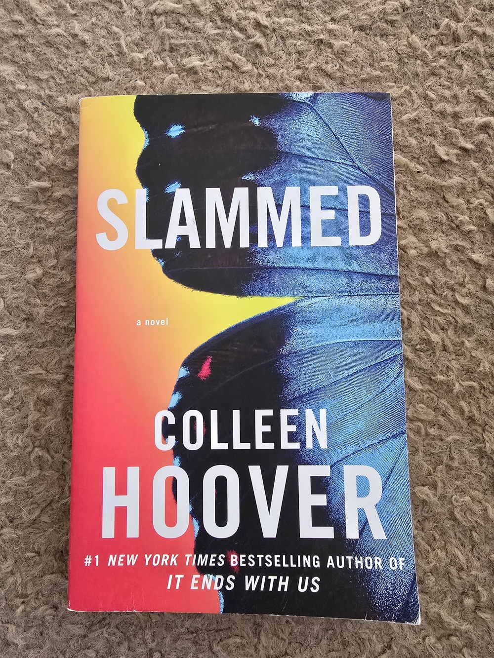 3/$15 Slammed by Colleen Hoover - Vibrant Blue & Orange Paperback